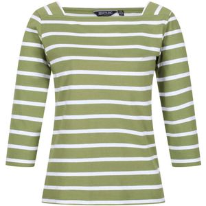 Regatta Dames/dames Polexia Stripe T-shirt (Druivenblad/Wit)