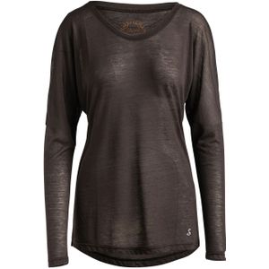 Tops - Bruin - Gebreide Top - Lange Vleermuismouwen - Stretch Jersey - Duurzame Stof