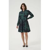 Jurk - Regular Fit - Zwart - Boven de Knie - Lange Mouwen