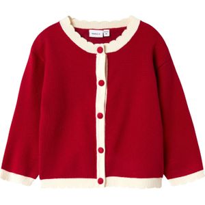 Kerst - Gebreide Cardigan - Lange Mouwen - Ronde Hals - Regular Fit
