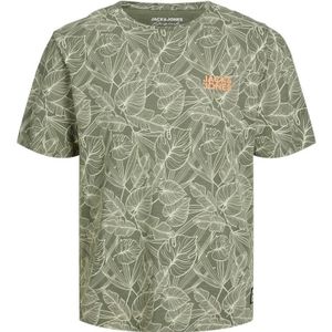 JACK & JONES ORIGINALS Regular Fit T-shirt JORTHURSDAY Met All Over Print Grijs - Maat S