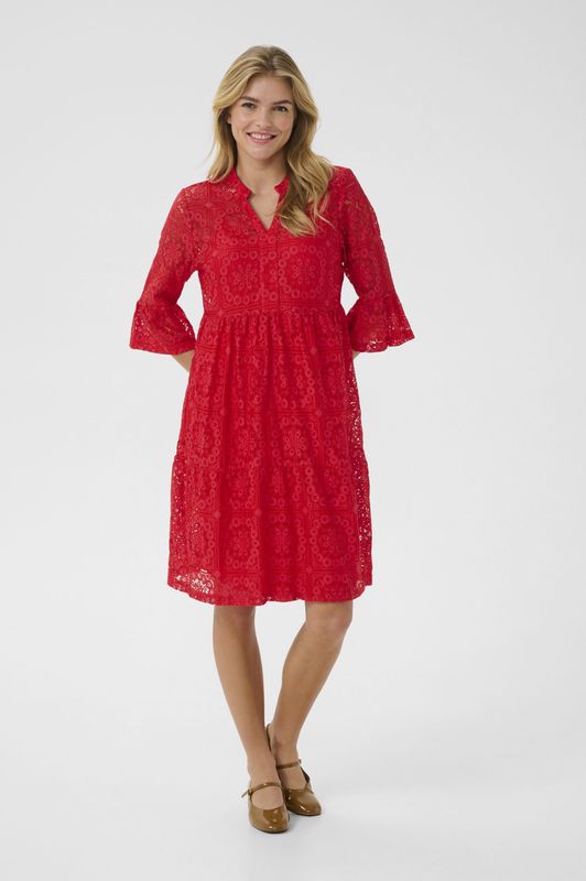 Jurk - Knalrood - CRTiley - Blousejurk