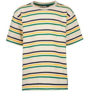Vingino Gestreept T-shirt JOPPE Beige/geel/groen - Maat 16J / 176cm