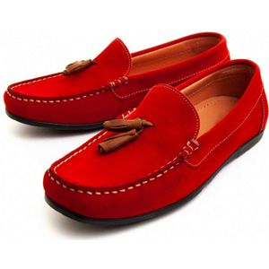 Purapiel mocassin serramar in rood