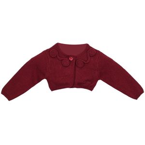 Gebreide meisjesjas in tricot 6622W14