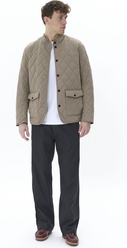 Jas - Beige - Regular Fit - Tussenjassen