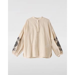 Geborduurd Linnen Blouse