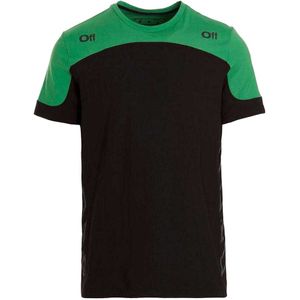 Off White Unisex Volwassen Diagram Logo T-Shirt (Groen/Zwart)