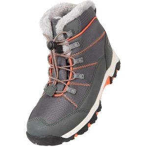 Mountain Warehouse Comet Waterdichte Sneeuwlaarzen Voor Kinderen/Kinderen (Grijs/Oranje) - Maat 19