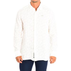 La Martina - TMC015-TL321 - Herenhemd - Beige - Lange Mouwen