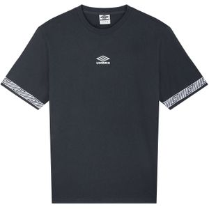 T-shirt - Ronde Hals - Geweven Patroonband - Geborduurd Logo