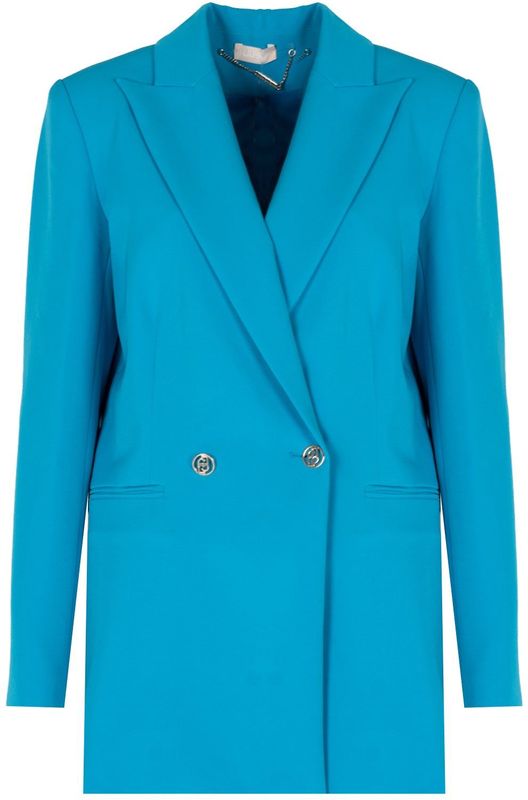 Liu Jo - Tussenjas - Blauw - Double-breasted Ontwerp - Hoogwaardige Stof