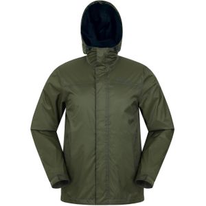 Mountain Warehouse Torrent Waterdichte Jas voor heren (Kaki Groen)