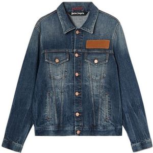 Palm Angels - Denim Jacket - Blauw - Heren