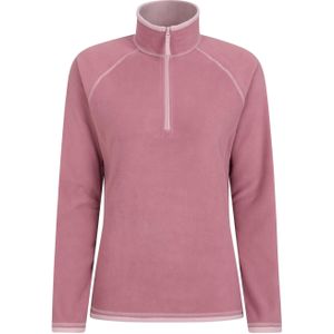 Mountain Warehouse Dames/Dames Montana Half Zip Fleece Top (Lichtroze)