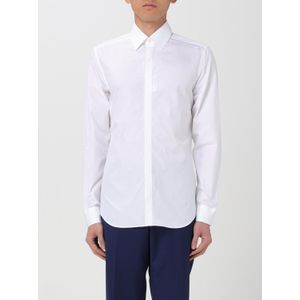 Corneliani, Heren, Overhemden, Wit, Maat: 5XL Katoen,