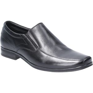 Hush Puppies Heren Billy Slip On Leather Shoe (Zwart)