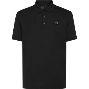 Philipp Plein - Slim Fit Polo Shirt SS - Zwart - Katoen