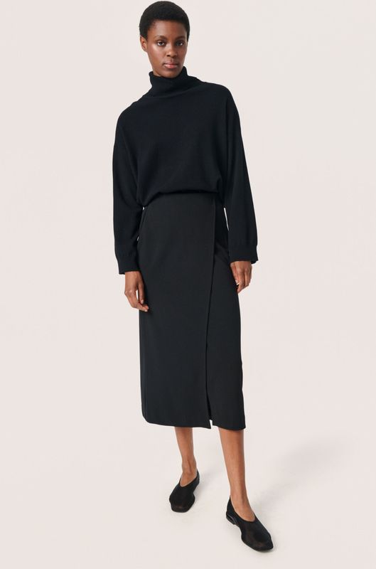 Soaked in Luxury - Midi-rok - Zwart