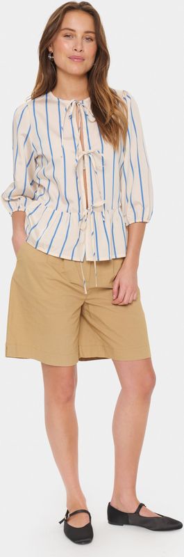 Blouse met lange mouwen Regular fit Campanula white blue