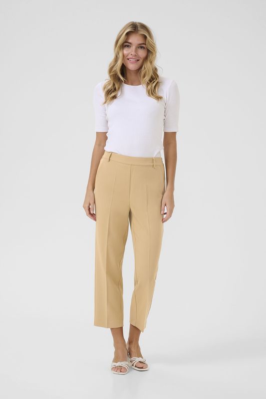Kaffe - Pantalon 'Sakura' - Champagne - Capri Broeken - 7/8 Lengte