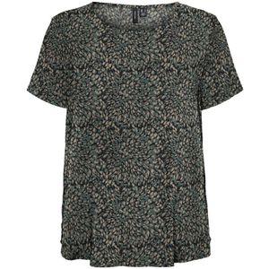 VERO MODA Top VMEASY Met All Over Print Groen/zwart - Maat L