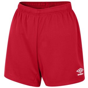 Umbro Dames/Dames Club Logo Shorts (Vermiljoen)
