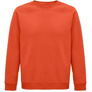 SOLS Unisex Adult Space Organic Raglan Sweatshirt (Gebrande Sinaasappel) - Maat XS
