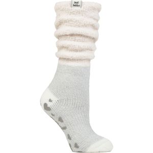 Dames Fluffy Slouch Top Antislip Thermo Bed Sokken