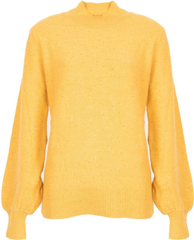 Silvian Heach - Stijlvolle Turtleneck - Geel - Dames - Katoen