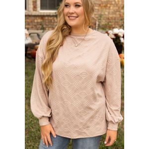 Geperforeerde Geometrische Trui