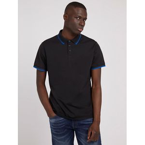 Guess - Poloshirt - Zwart - Hoogwaardige Stofmix