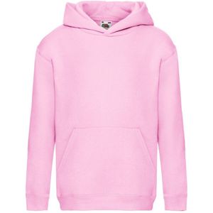 Fruit of the Loom Sweatshirt met capuchon voor kinderen/Kinderen (Lichtroze)