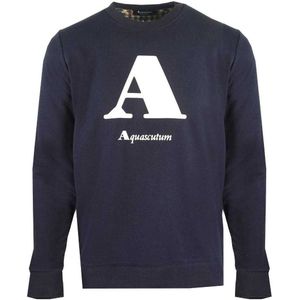 Aquascutum Unisex Volwassenen Logo Sweatshirt (Marine)