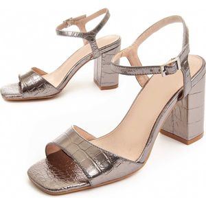 Montevita - Heel Sandal - Zilver - Dames Sandaal