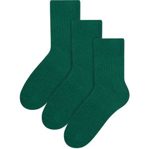Steven - Heren Winter Lichtgewicht Warme Laarssokken, 3 Paar Wol Heren Kousen - Groente