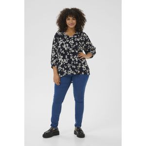 Blouse met lange mouwen Regular fit Marine Flower floral