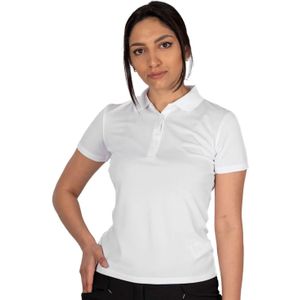 Island Green Dames/Dames Klassiek Micro Pique Golf Poloshirt (Wit)