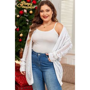 Open Gehaakte Cardigan Plus Size
