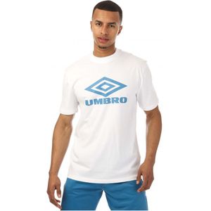 Heren Umbro Diamond Logo T-shirt in Wit