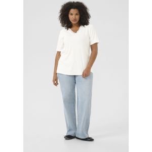 Blouse met korte mouwen Regular fit Chalk CC. white