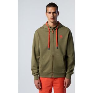 North Sails - Cotton Hooded Sweater - Groen - Heren