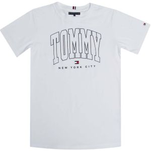 Tommy Hilfiger - Varsity T-Shirt - Wit - Katoen