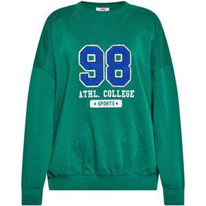 Mymo - Sweatshirt - Donkergroen - Dames - Oversized Design