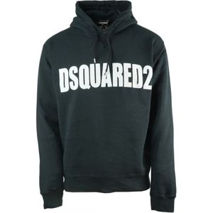 Dsquared2 Nieuwe Dan Fit grote zwarte hoodie met logo