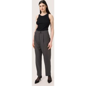 Pants Suiting Regular fit Black with Grey stripe black