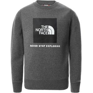 The North Face Jeugdbox Sweatshirt Met Ronde Hals In Grijs - Maat XS