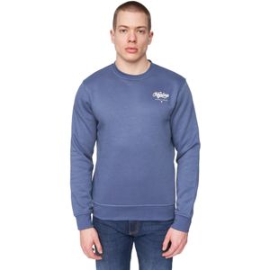 Henleys Heren Scripthen Crew Neck Sweatshirt (Diep Blauw)