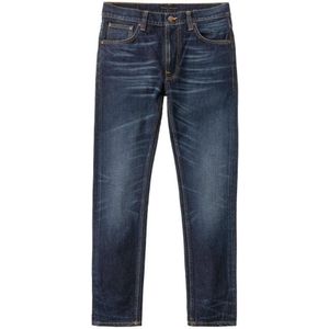 Nudie Jeans Tapered Fit Jeans Blue Thunder - Maat 34/32