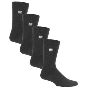 Heat Holders Ultra Lite - 4 Paar Multipack Heren Thermosokken | Ultradunne Warme Sokken voor Dress Socks in de Winter - Charcoal